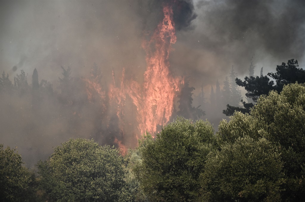 The European Union announced it was deploying two Cyprus-based fire-fighting aircraft and a Romanian fire-fighting team as wildfires rage uncontrolled in Greece for a third day. 