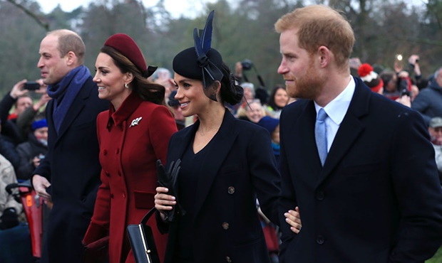 Prince William, Kate Middleton, Meghan Markle and Prince Harry. (Photo: Getty Images)