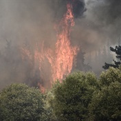 Firefighters in Greece battle blazes fanned by gale force winds