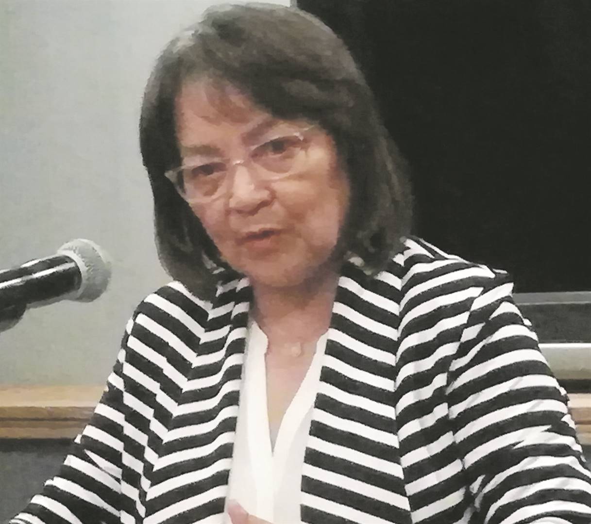 Minister of public works and infrastructure Patricia de Lille
