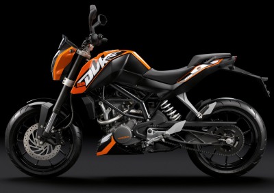 MINI-DUKE: Cagiva’s Raptor 125 will soon have competition from KTM. Teenage bikers of the world rejoice.