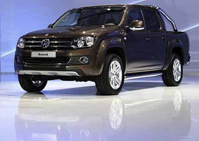 WHERE STYLE REALLY COUNTS: The VW Amarok as it was shown for the first time at the Geneva auto salon.