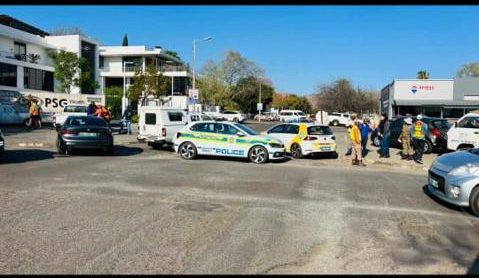 A scene of the deadly incident in Rustenburg. 