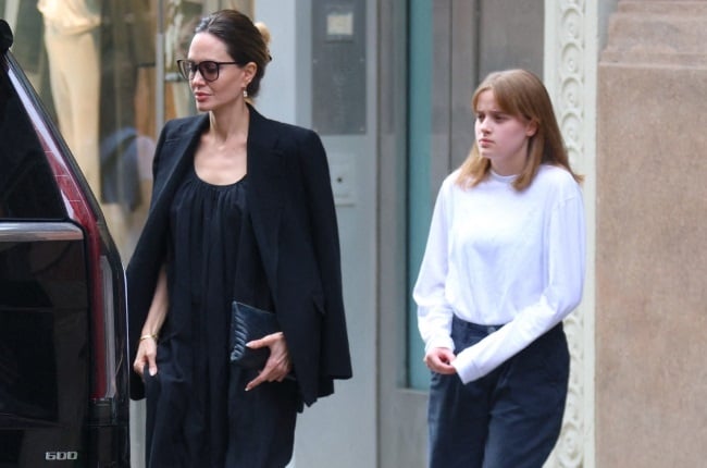 Angelina Jolie stepped out with a grown-up looking Vivienne earlier this month. (PHOTO: Dylan Travis/Abaca/Magazine Features)