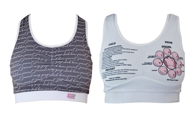 The special bras, manufactured by CheckKnowPrevent, aim to help women detect breast cancer early. (PHOTO: Supplied)