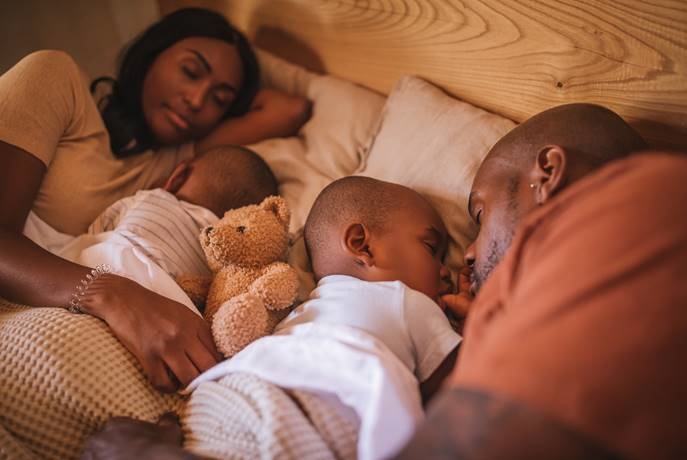 A good night's sleep is rare when children are young