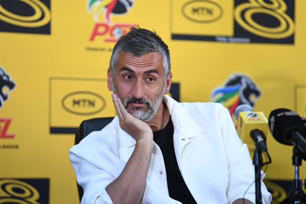  Orlando Pirates coach Jose Riveiro during the MTN8 semi final press conference at PSL Headquarters on September 21, 2023 in Johannesburg, South Africa. 