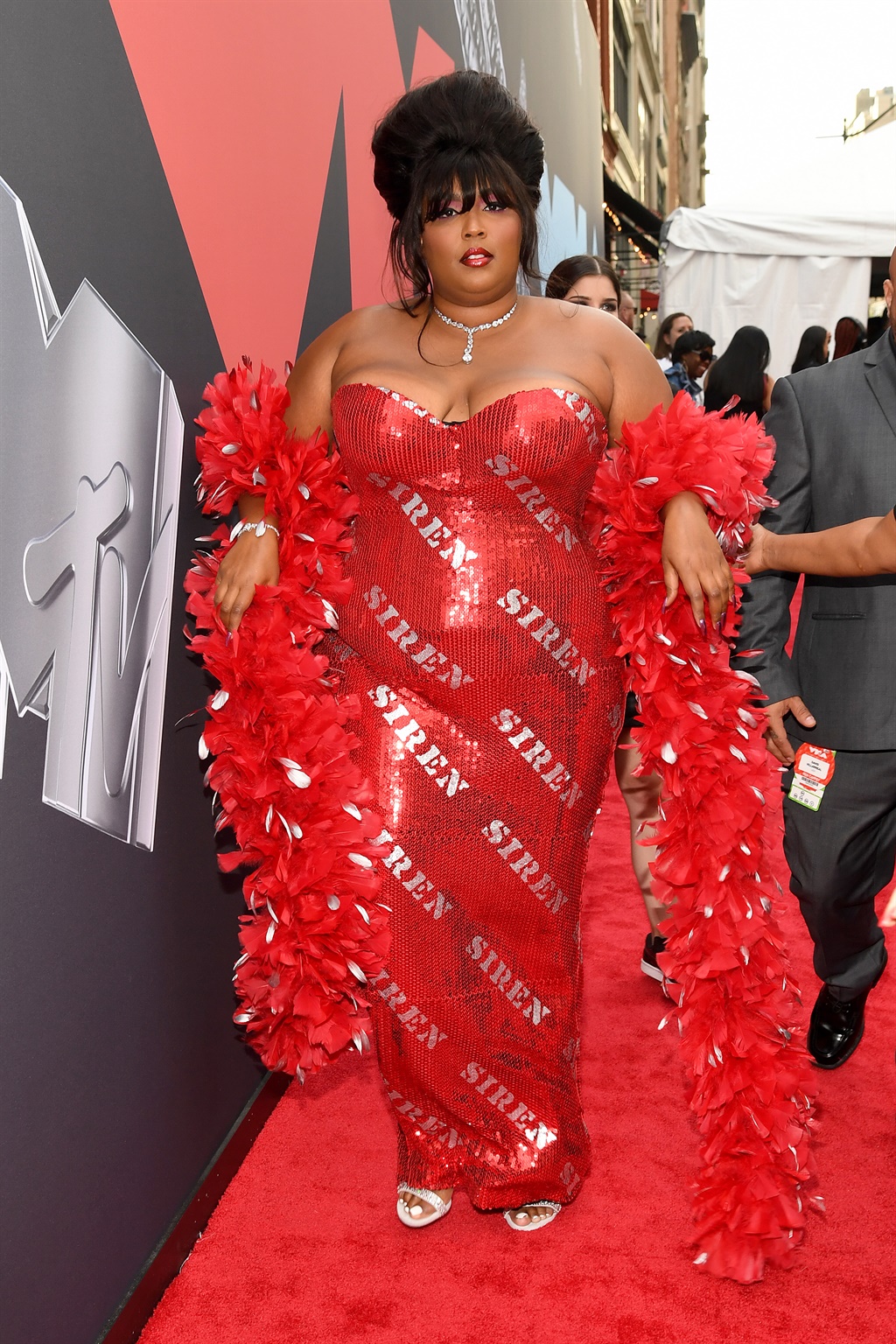 NEWARK, NEW JERSEY - AUGUST 26: Lizzo attends the 
