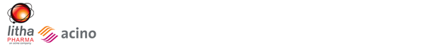 Dual logos of Litha Pharma and Acino.