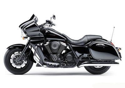 STYLE: For the first time Kawasaki has launched a bike with the popular American bagger style.