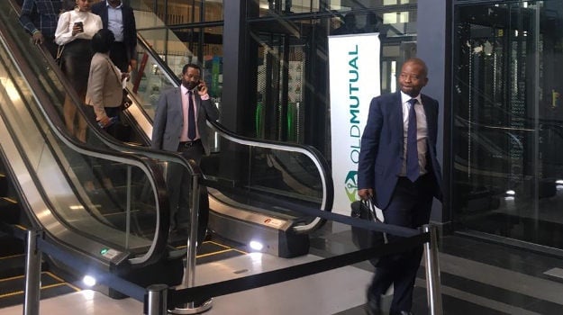 Peter Moyo at Old Mutual's head office in Sandton on July 31, 2019. (Tehillah Niselow)