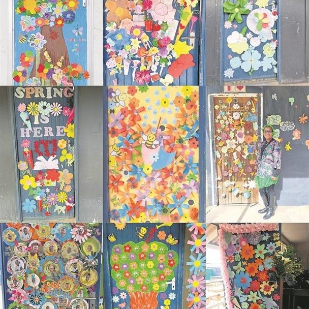 The learners at Pellsrus Primary School celebrated Spring by decorating their classroom doors.
