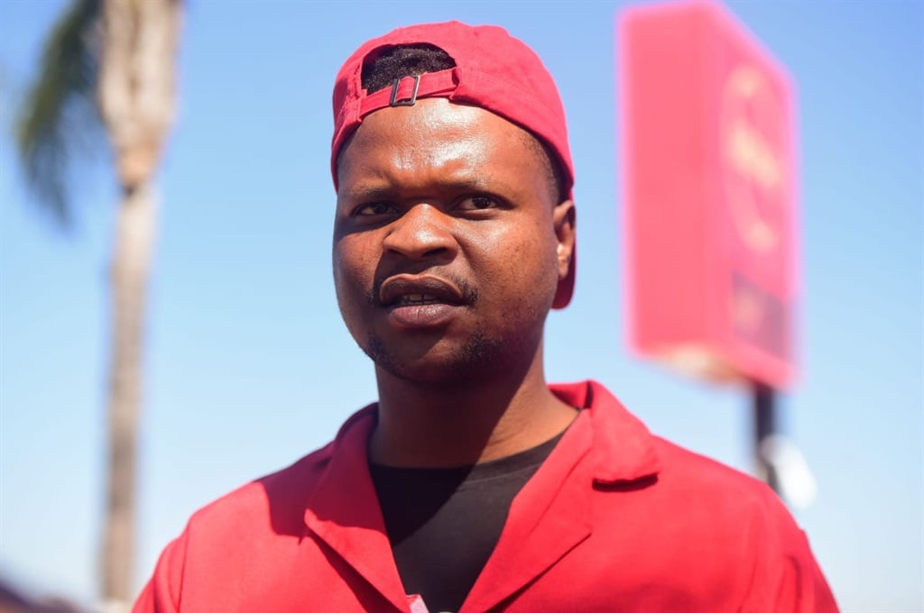 Mongezi Dlamini, branch chairman of EFF student command at TUT Ga-Rankuwa campus, said students want better care and facilities. Photo by Raymond Morare