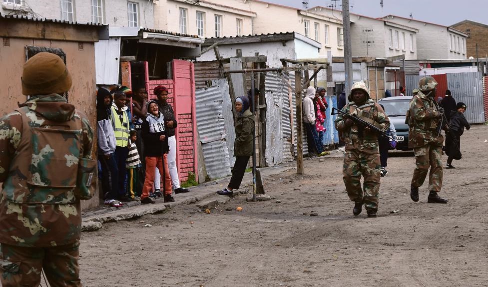 The presence of the SA National Defence Force has not helped stop violence in some parts of Cape Town