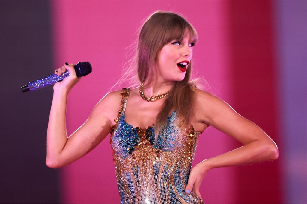 US singer-songwriter Taylor Swift performs during her Eras Tour at Sofi stadium in Inglewood, California, 7 August, 2023.