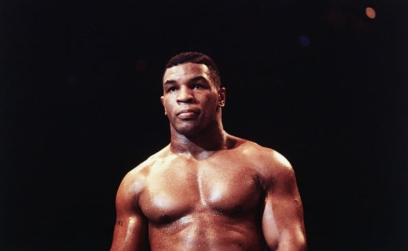 LAS VEGAS - UNDATED: Mike Tyson watches his oppone