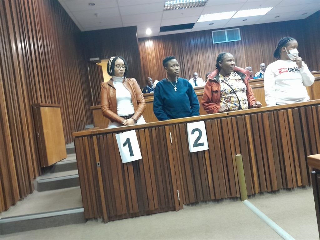Tshegofatso Moremane, Gontse Tlhoele, Margaret Koaile and Portia Mmola appeared in the Joburg High Court on Wednesday, 30 August. Photo by Happy Mnguni
