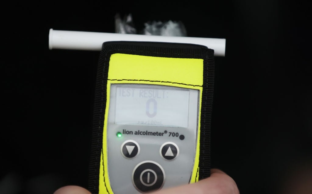 An example of a breathalyser. File Photo.