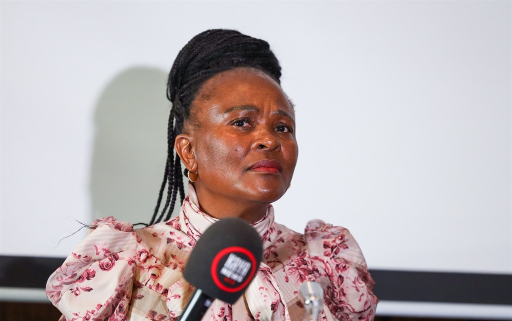 Adv. Busisiwe Mkhwebane (Suspended Public Protector) during a media briefing at Premier Hotel Midrand on 30 August 2023 in Midrand, South Africa. 