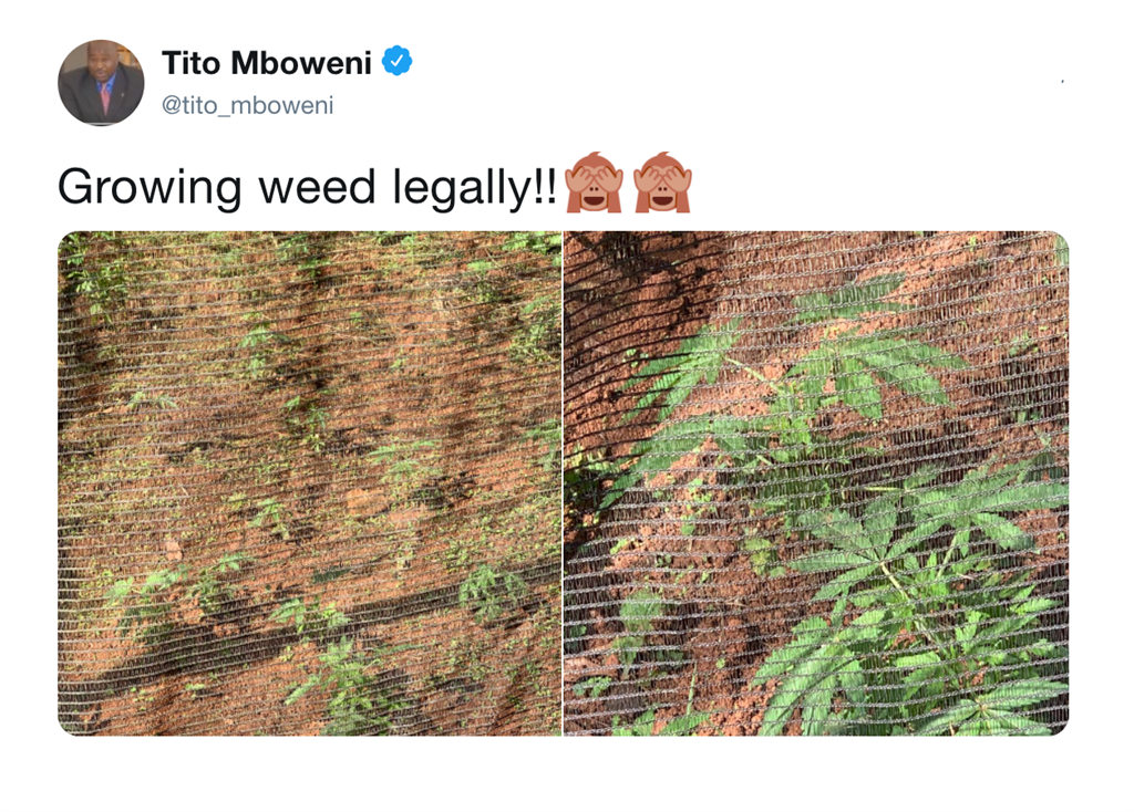 Tito Mboweni's deleted tweet