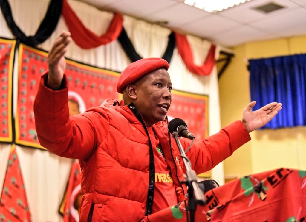 EFF leader Julius Malema at the party's Women's Day event in the Northern Cape. (Supplied)