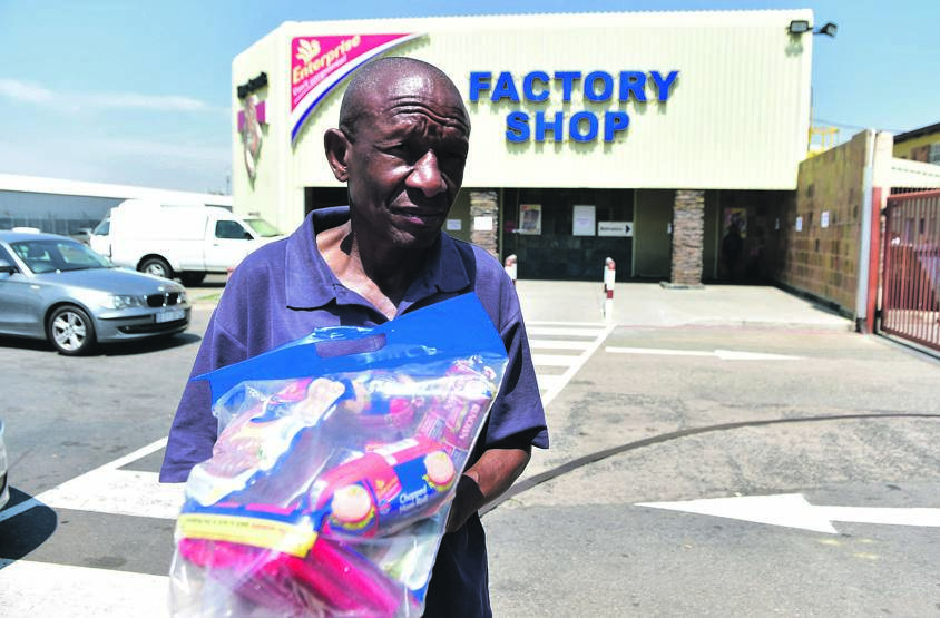 contaminated An unhappy customer returns products at an Enterprise outlet after a recall PHOTO: lucky morajane / daily sun