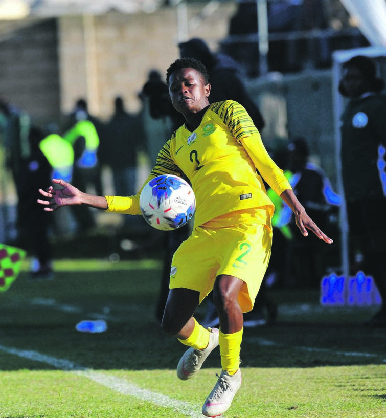 Banyana defender Lebohang Ramalepe and her team-mates have a lot to offer when they face Zambia in the Cosafa Cup final this afternoon. Picture: Sydney Mahlangu / BackpagePix