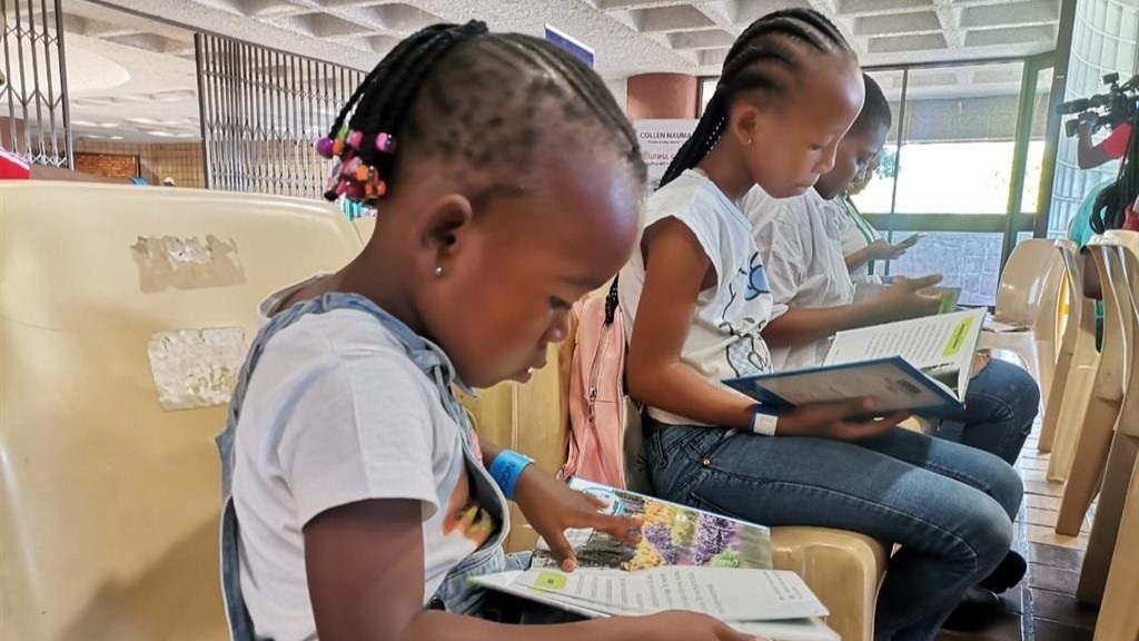 Young readers attended the first Ingcayizivele Book Festival. 