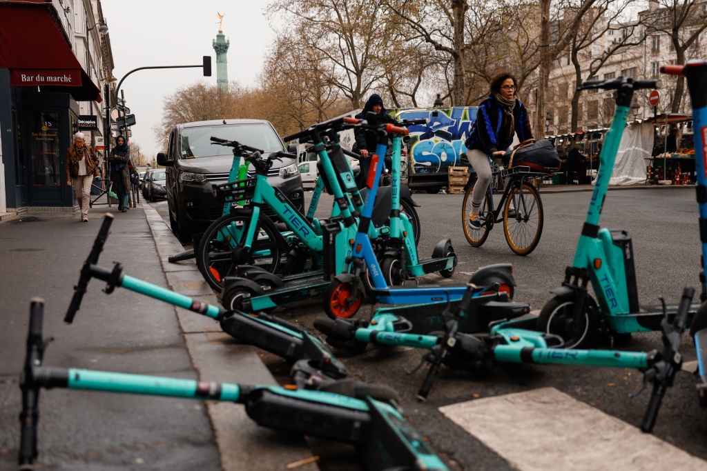 Rental electric scooters will be banned from use in the streets of Paris following a referendum in April. 