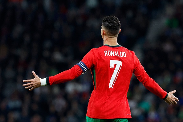 Cristiano Ronaldo was seen storming off the field after Portugal's loss to Slovenia. 