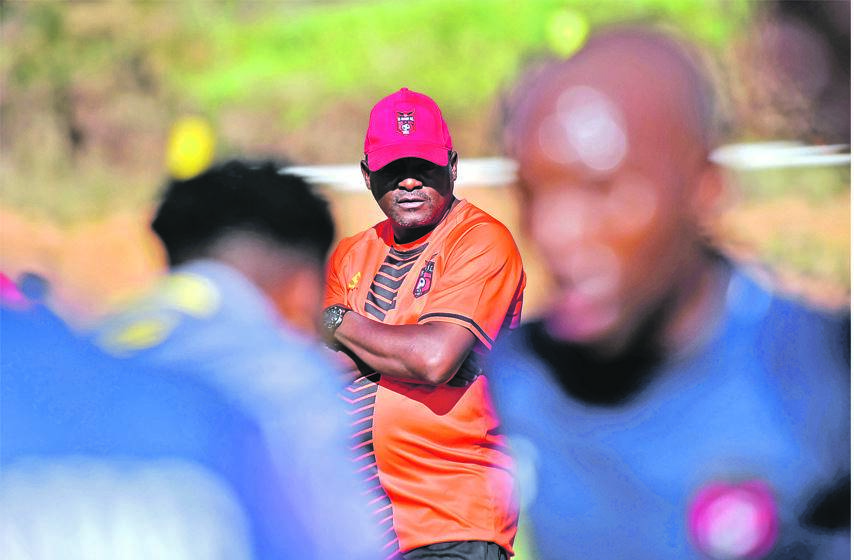 tactician TS Galaxy head coach Dan ‘Dance’ Malesela PHOTO: TEBOGO LETSIE