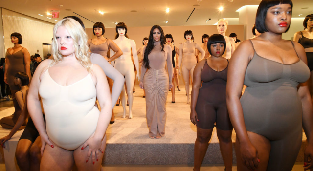Kim Kardashian West celebrates the launch of SKIMS. Photographed  by Kevin Mazur