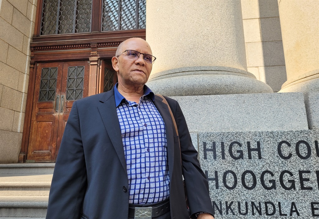 Sactwu secretary-general André Kriel outside the Western Cape High Court. 