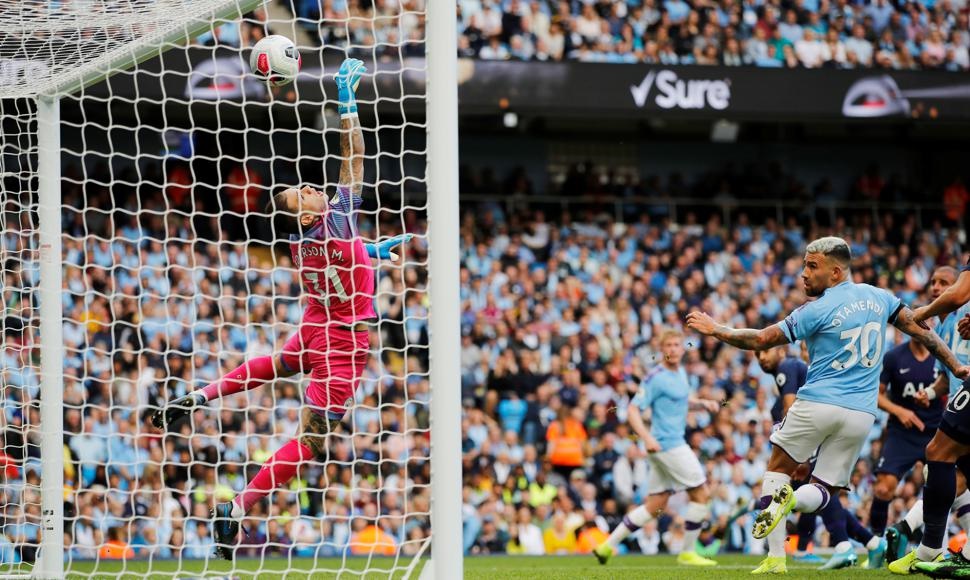 Tottenham Hotspur’s Lucas Moura scores their second goal. Picture: Phil Noble/Reuters