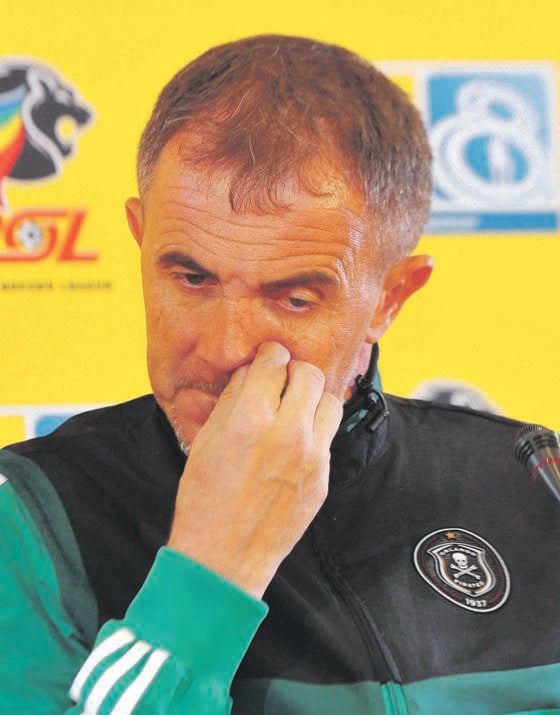 Milutin Sredojevic seemed to be out of sorts this past week. Picture: Sydney Mahlangu / BackpagePix