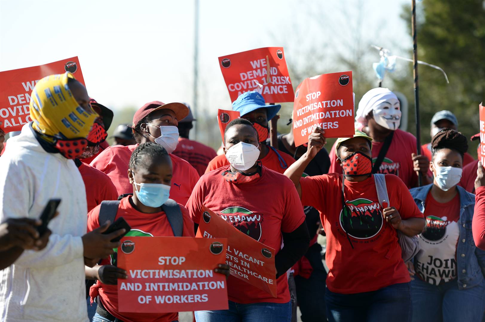 Nehawu will protest outside the Union Buildings on Monday.
