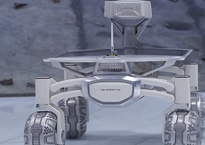 <b>THIS ROBOT HAS QUATTRO:</b> Not content with cars, Audi is also helping to build a lunar rover. <i>Image: YouTube</i>