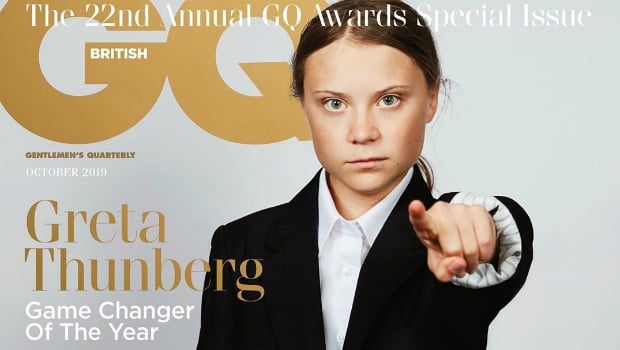 Greta Thunberg on the October issue of British Vogue