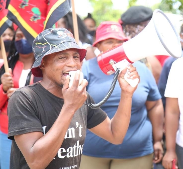 The family heard about the death of EFF's activist Lulamo Fatyela on Facebook. 