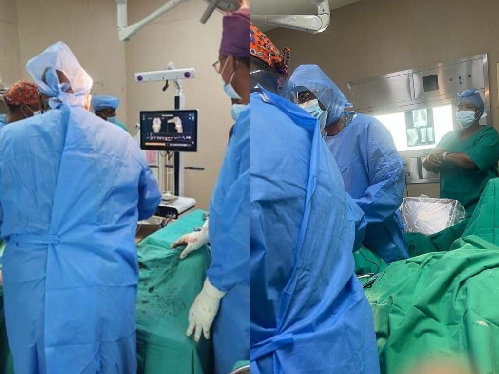 Prof Steve Matshidze and his team performed the first robotic surgery at a rural hospital in Limpopo.