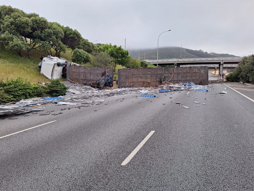 The N1 highway was closed to motorists on Monday m