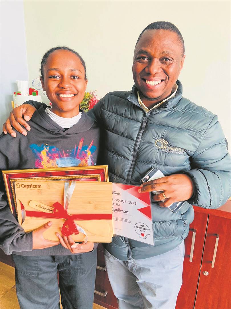 Sihle Spellman and her father, Siphiwe Spellman.   