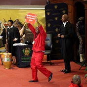 Right to protest: Malema argues that EFF’s storming of SONA stage is protected by Constitution