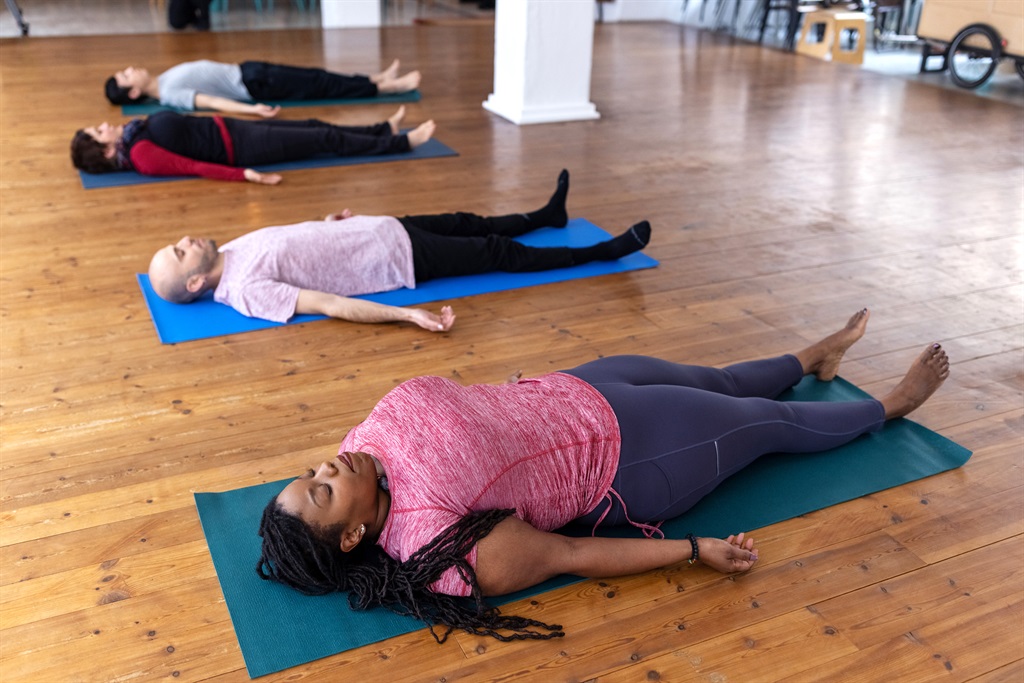 A yoga class in repose. (File/Gett)