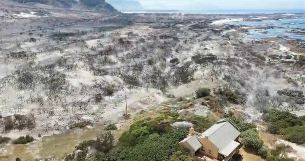 A fire in the Overstrand has been largely contained after three days of firefighting.