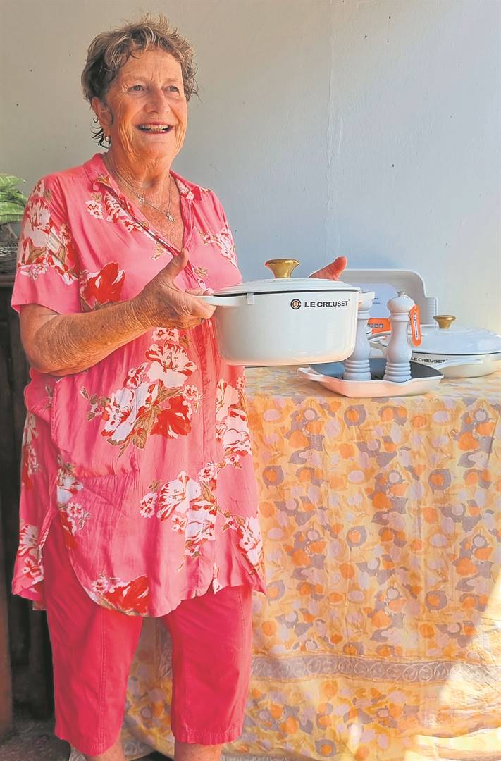 Claremont resident, and longstanding supporter of Ladles of Love, Jenny Hall won a luxurious pot set, which many hold as truly deserved.PHOTO: Supplied