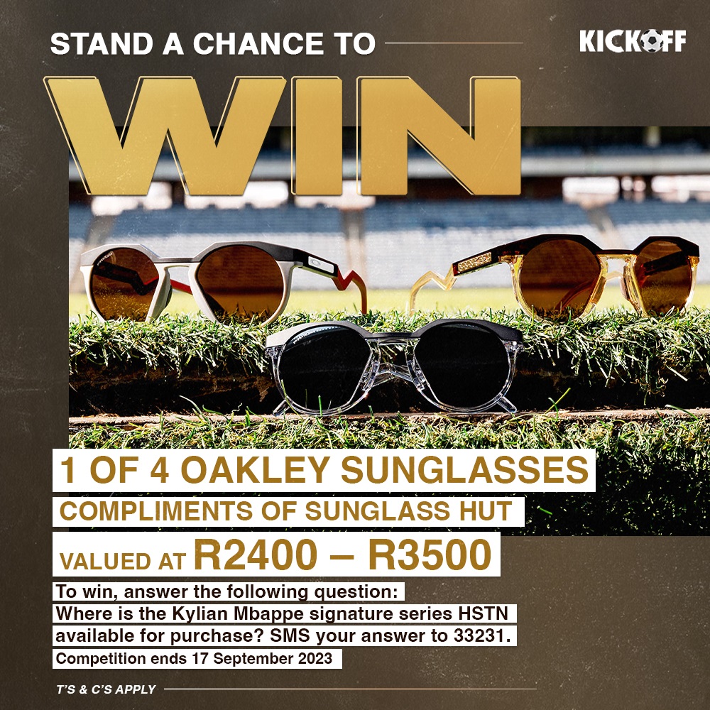 Stand a Chance To Win 1 of 4 pairs of Oakley Sunglasses.