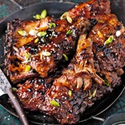 Asian-style barbecue pork loin ribs