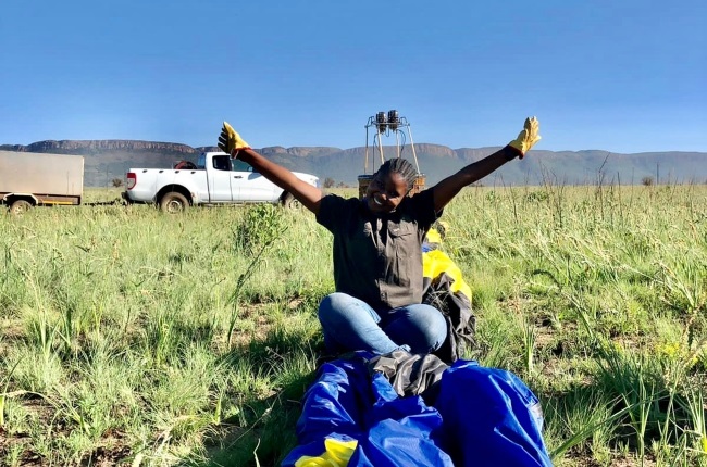 Remo Mathebula spends her days up in the sky 