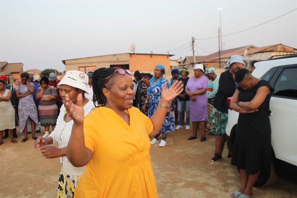 Sisters in Prayer rally for divine intervention. Photo by Phineas Khoza